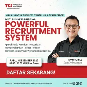 Webinar Sistem Perekrutan Terbaik dari Coach Tom MC Ifle