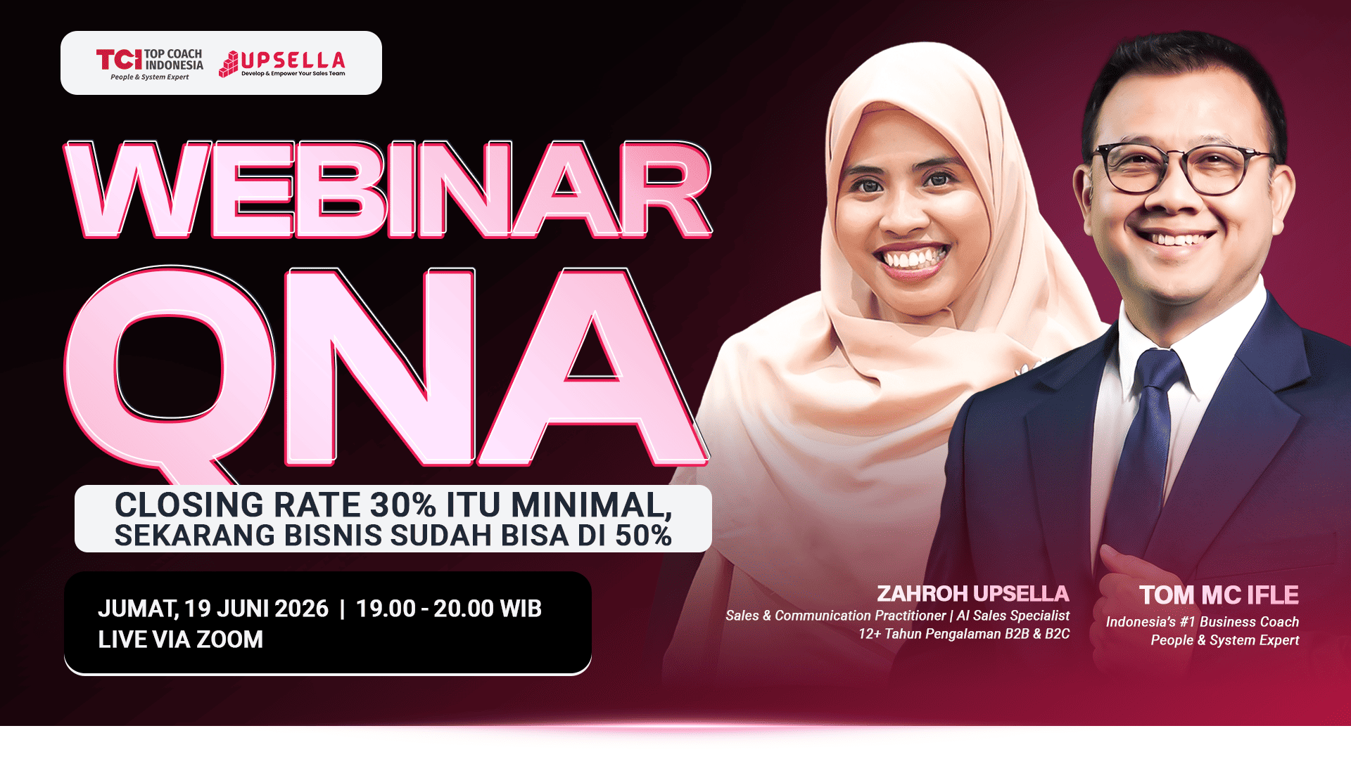 Banner Reminder - Webinar QnA Sales Mastery